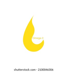 Logotipo de aceite de pescado vectores libres