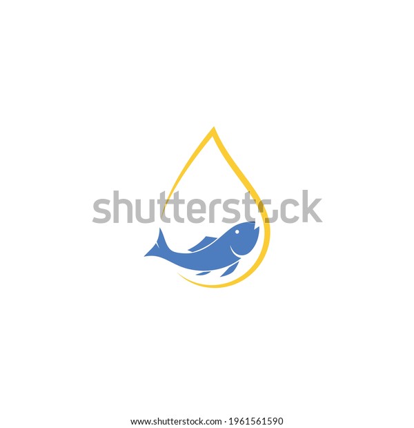 Fish oil logo\
vector illustration\
template