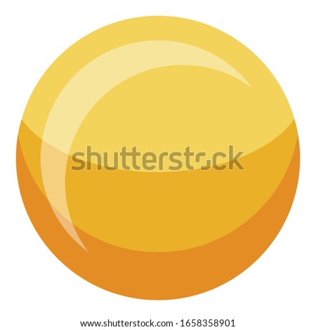 Fish oil sphere icon. Isometric of fish oil sphere vector icon for web design isolated on white background