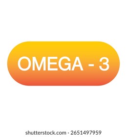 Suplemento de óleo de peixe, ícone de cápsula único colorido, casca de gelatina, óleo de peixe, ômega 3, pílula de vitamina. Óleo de prímula da noite ou borragem . Estilo de vida saudável conceito Vetor ilustração EPS 10.
