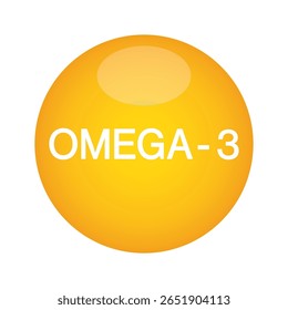 Fish oil supplement, single colorful capsule icon, gelatin shell, fish oil, omega 3, Vitamin pill. Evening primrose oil or borage . Healthy lifestyle concept Vector illustration EPS 10.