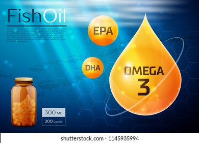 Fish Oil Template Background