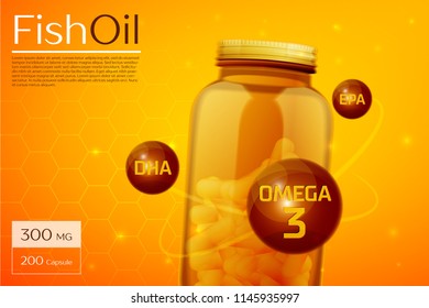 Fish oil template background