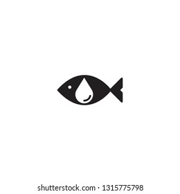Fish oil vector icon on white background
