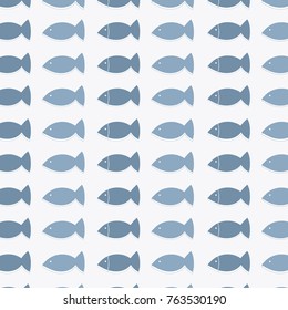 fish on gray background,vector illustration