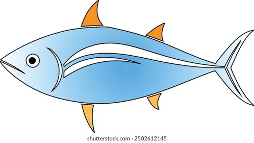 fish  on isolated white background 