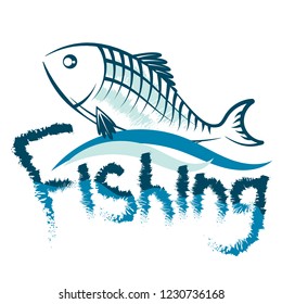 Fish on the wave for fishing