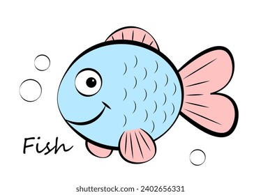 Fish on a white background