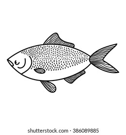 fish outline drawing