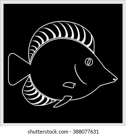 Fish outline icon