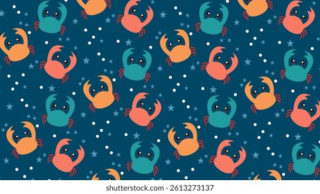 Fish pattern background. Underwater illustration pattern. Fish, marine, sea life background. Perfect for fabrics, print, textile, wallpaper, decor. SSTKbackgrounds 