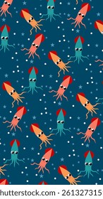 Fish pattern background. Underwater illustration pattern. Fish, marine, sea life background. Perfect for fabrics, print, textile, wallpaper, decor. SSTKbackgrounds 