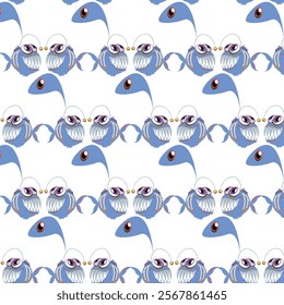 fish pattern design with background