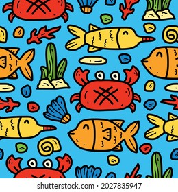 fish pattern designs illustration, for clothing, wallpapers, backgrounds, posters, books, banners and more