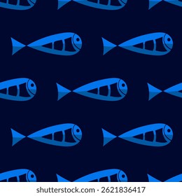 Fish Pattern Endless background Seamless