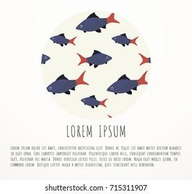 Fish pattern flyer