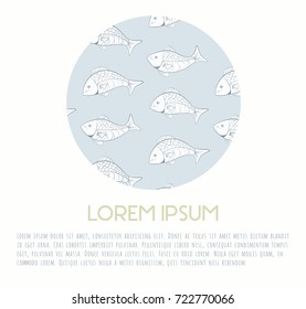 Fish pattern flyer