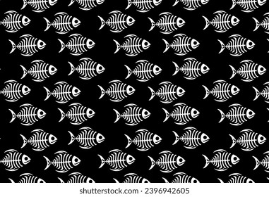 fish pattern, ideal for pet prints, cats, backgrounds, or background 
, pattern foods