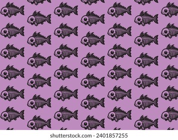 fish pattern, ideal for pet prints, cats, backgrounds, or background