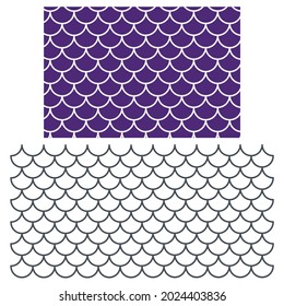 fish pattern. mermaid background vector. fish texture