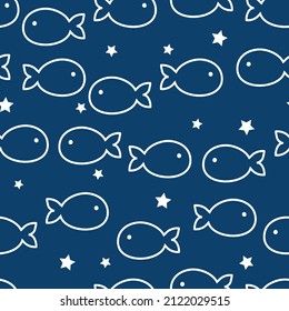 Fish pattern seamless pattern Print