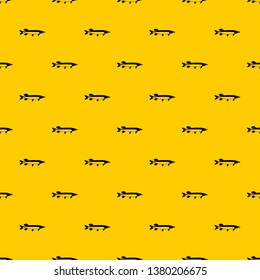 Fish pattern seamless vector repeat geometric yellow for any design