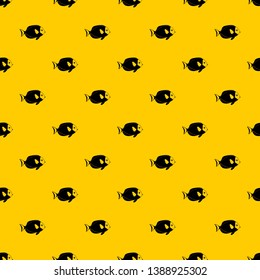 Fish pattern seamless vector repeat geometric yellow for any design