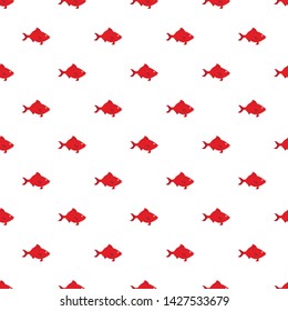 Fish pattern seamless vector repeat for any web design