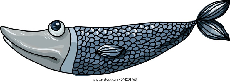 fish pike. vector