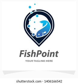 Fish Point Logo Design Template