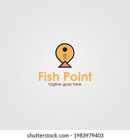 Fish Point Logo Template Design