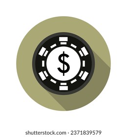 Fish poker illustrated in vector on background