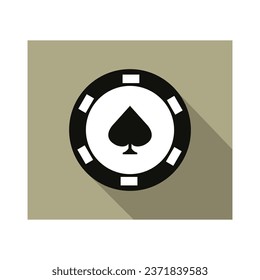 Fish poker illustrated in vector on background