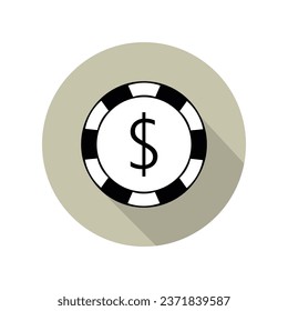 Fischpoker auf Vektorgrafik auf Hintergrund