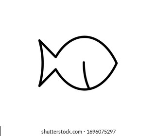 Fish premium line icon. Simple high quality pictogram. Modern outline style icons. Stroke vector illustration on a white background
