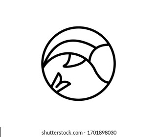 Fish premium line icon. Simple high quality pictogram. Modern outline style icons. Stroke vector illustration on a white background