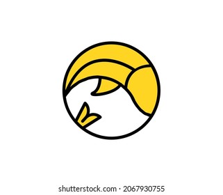 Fish premium line icon. Simple high quality pictogram. Modern outline style icons. Stroke vector illustration on a white background. 