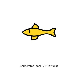 Fish premium line icon. Simple high quality pictogram. Modern outline style icons. Stroke vector illustration on a white background. 