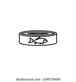 fish preserves icon. Element of fishing industry icon for mobile concept and web apps. Thin line fish preserves icon can be used for web and mobile. Premium icon on white background