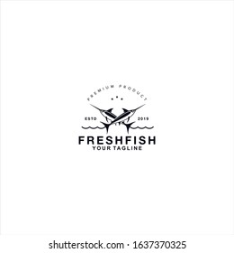 Fish Restaurant Logo design Template and idea
