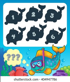 Fish riddle theme image 9 - eps10 vector illustration.