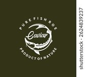 fish roe caviar logo, caviar logo