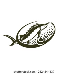 Peixe Inspirado Caviar Logo Design