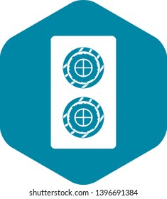 Fish roll icon. Simple illustration of fish roll vector icon for web