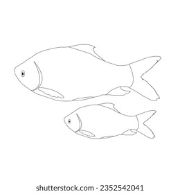 Fisch, Lachs, Clip, Vektorgrafik