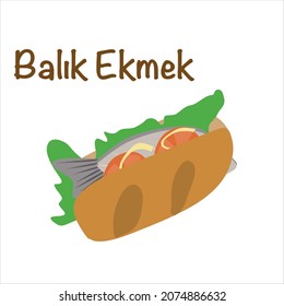 
Sándwich de pescado. Balık Ekmek. La mejor comida callejera. 