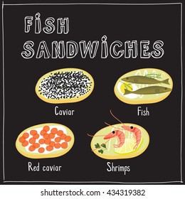 fish sandwiches collection; 