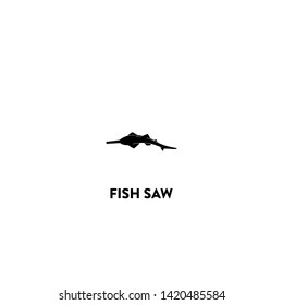 fish saw icon vector. fish saw sign on white background. fish saw icon for web and app