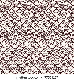 Fish scale. Hand drawn seamless pattern in japanese style.
Wave. Abstract geometry background. Vector illustration.