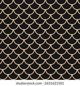 Escala de peces de lujo de moda de diseño útil preciosa obra de arte de Ilustración vectorial abstracta.eps